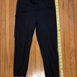Lululemon Fast and free Crop - Black- Sz 6